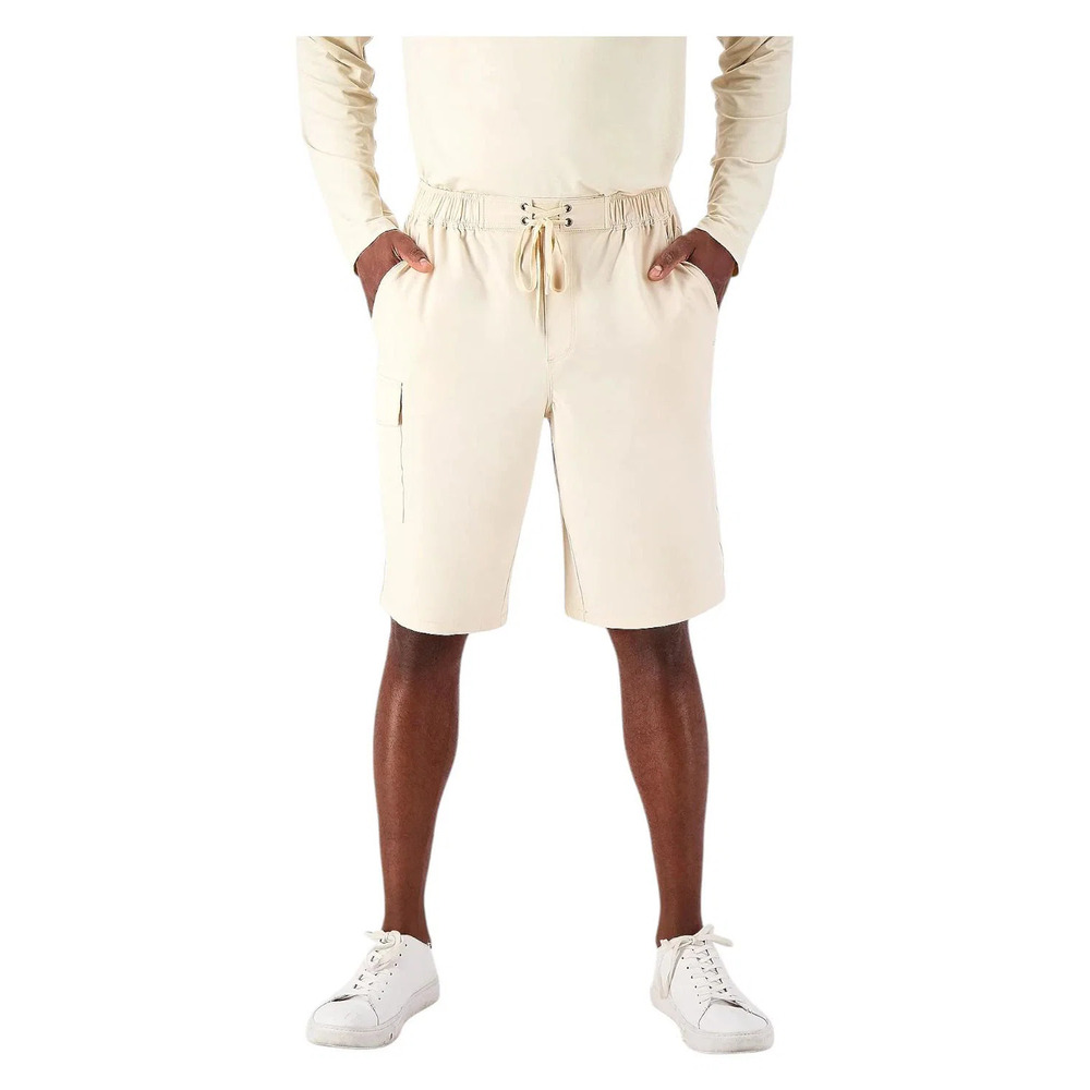 Zuda Men's Swim Utility Short with Cargo Pocket Sand - Regular